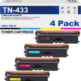 TN433 TN-433 Toner Cartridge Replacement for Brother TN 433 TN-431 for Brother HL-L8260CDW HL-L8360CDW MFC-L8610CDW MFC-L8900CDW HL-L9310CDW Printer